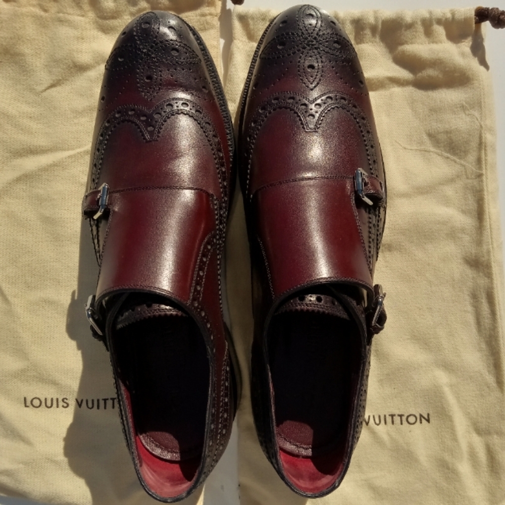 LOUIS VUITTON MENS SIZE 8 FORMAL DRESS SHOES